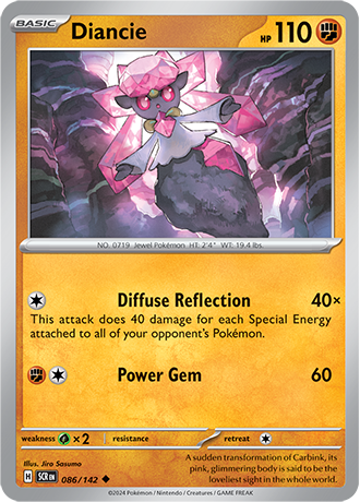 Diancie - 086/142 (SCR) Uncommon - Near Mint