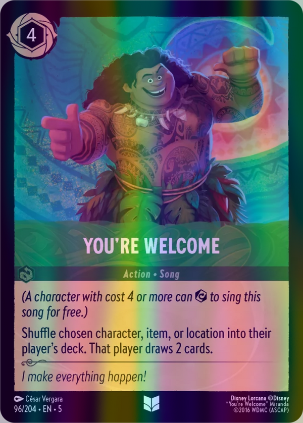 You're Welcome (Shimmering Skies 096/204) Uncommon - Near Mint Cold Foil