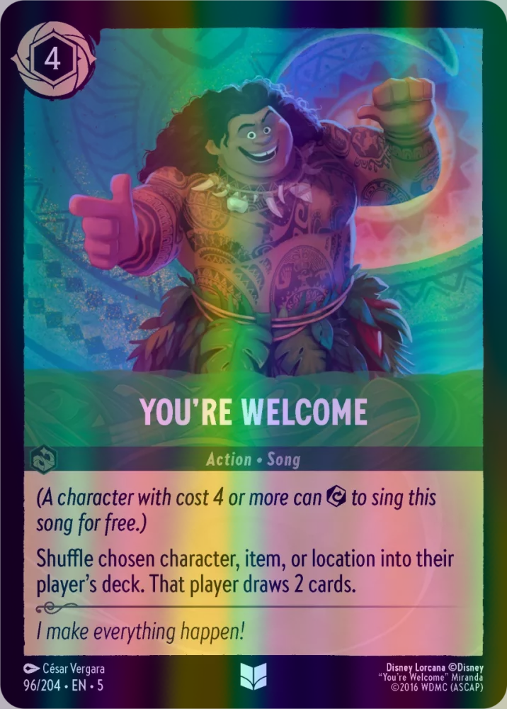 You're Welcome (Shimmering Skies 096/204) Uncommon - Near Mint Cold Foil