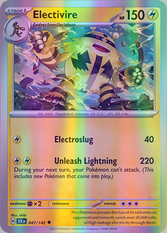 Electivire - 047/142 (SCR) Uncommon - Near Mint Reverse Holo