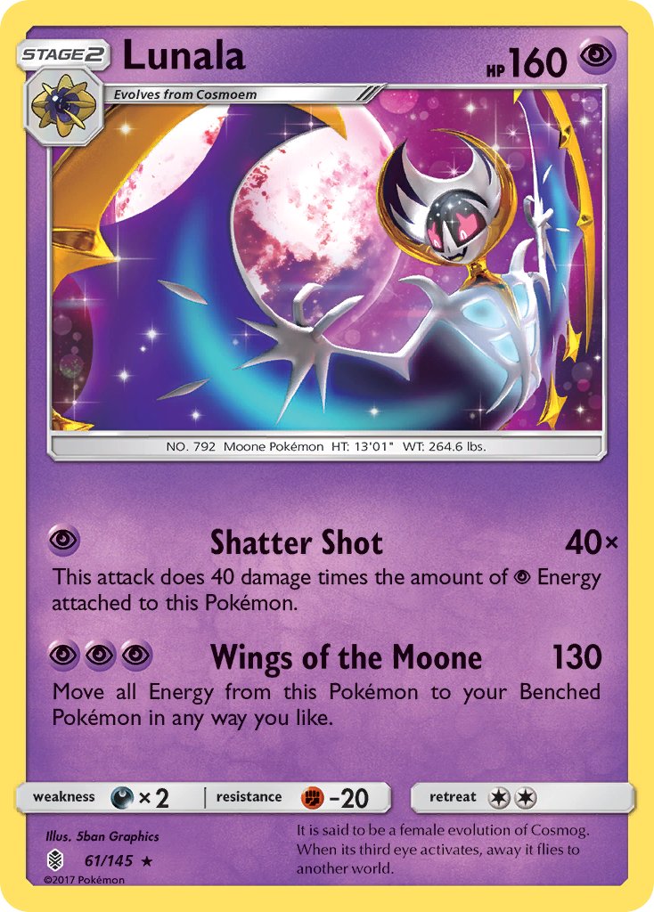 Lunala - 061/145 (SM:GRI) Rare - Near Mint