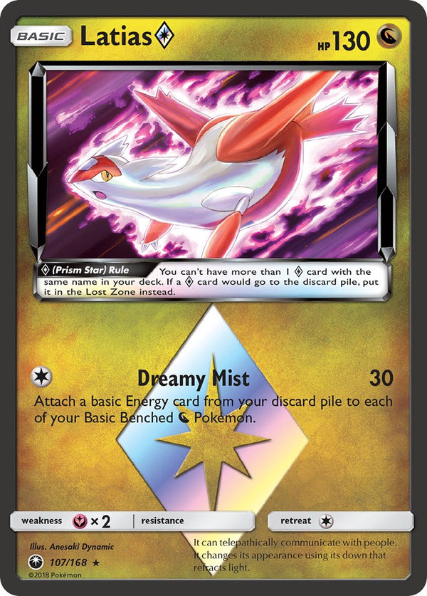 Latias Prism Star - 107/168 (CES) Prism Rare - Near Mint Holofoil