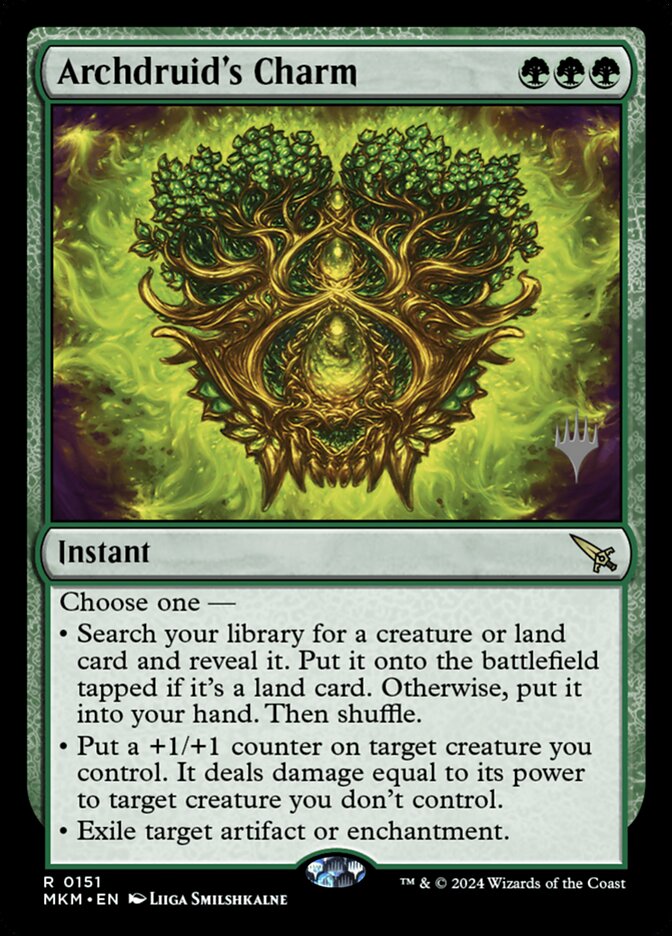 Archdruid's Charm [#0151] (MKM-R-PP-FOIL)
