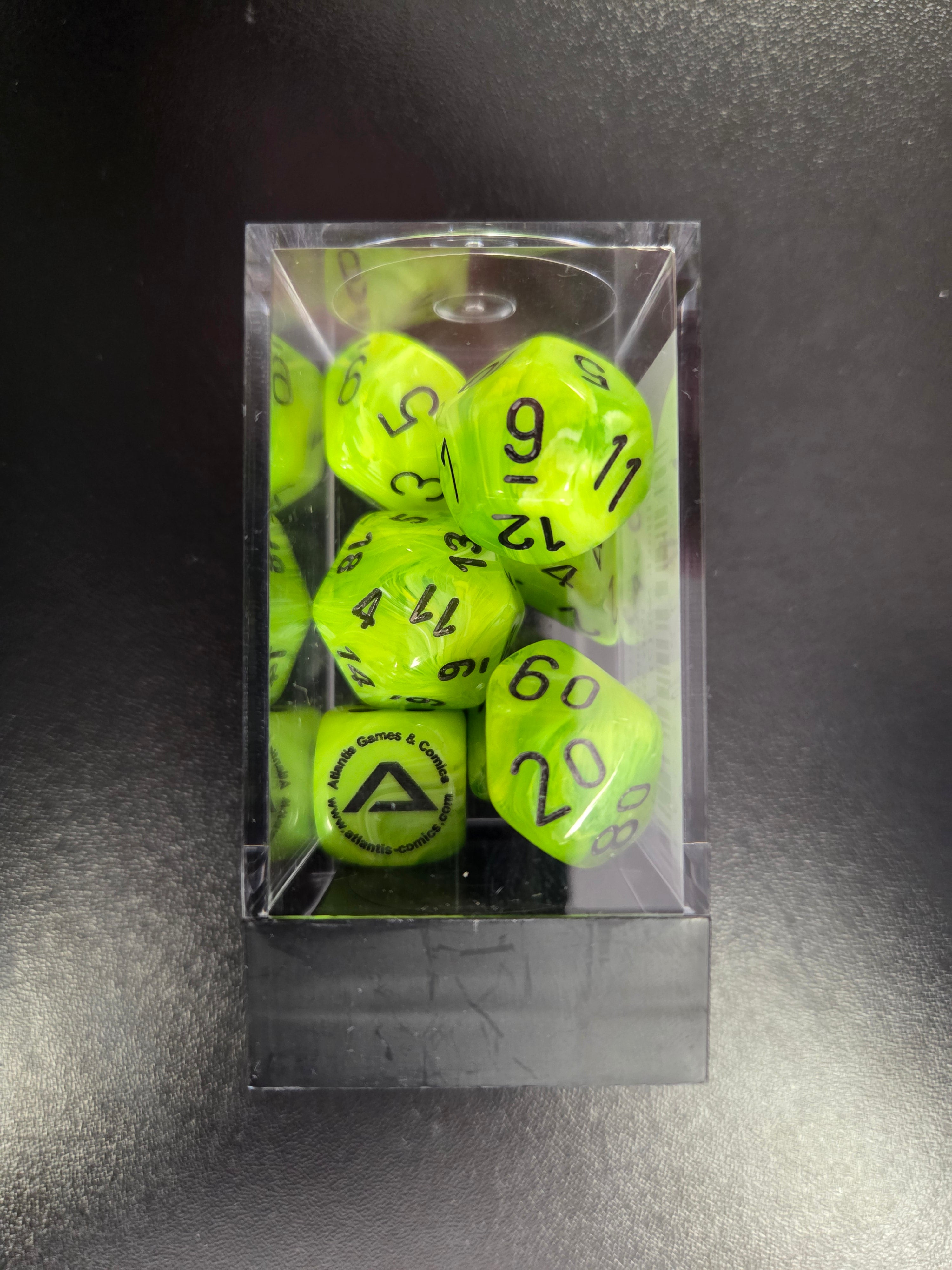 Atlantis Swag: Vortex Poly Bright Green/Black Set (7)