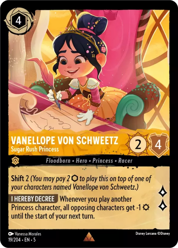 Vanellope von Schweetz - Sugar Rush Princess (Shimmering Skies 019/204) Rare - Near Mint