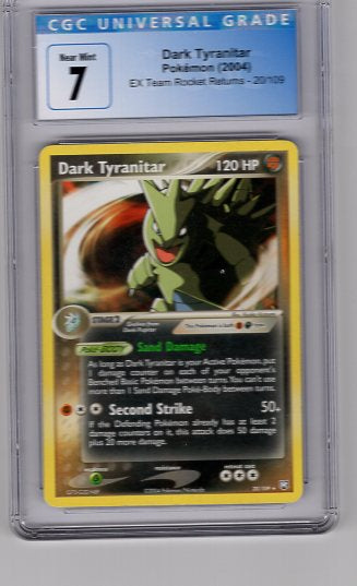 Dark Tyranitar (20/109) Deck Exclusive Rare (Graded CGC 7)