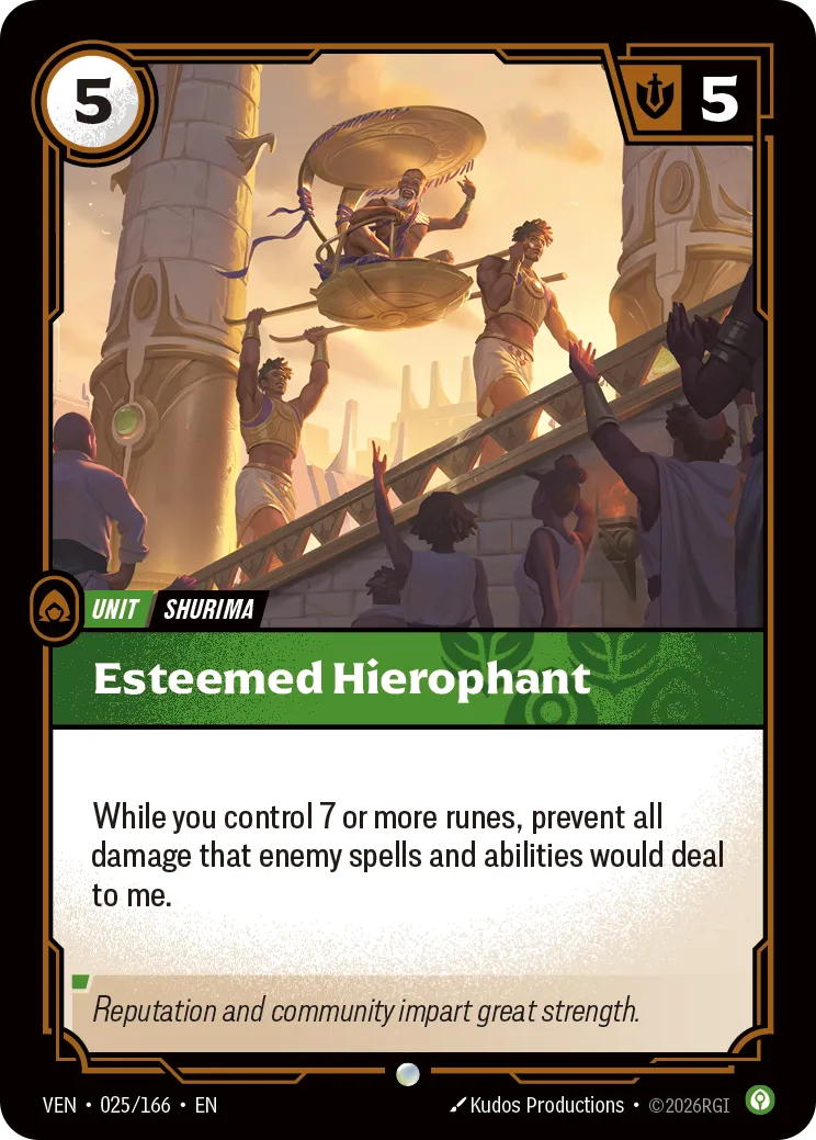 Esteemed Hierophant - 025/166 (VEN) Common