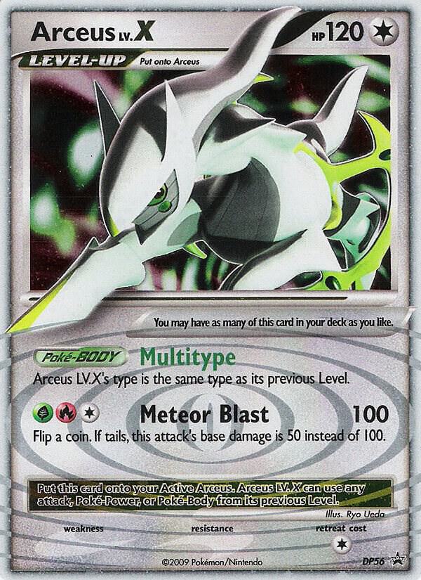 Arceus LV.X - DP56 (PR) Promo Damaged