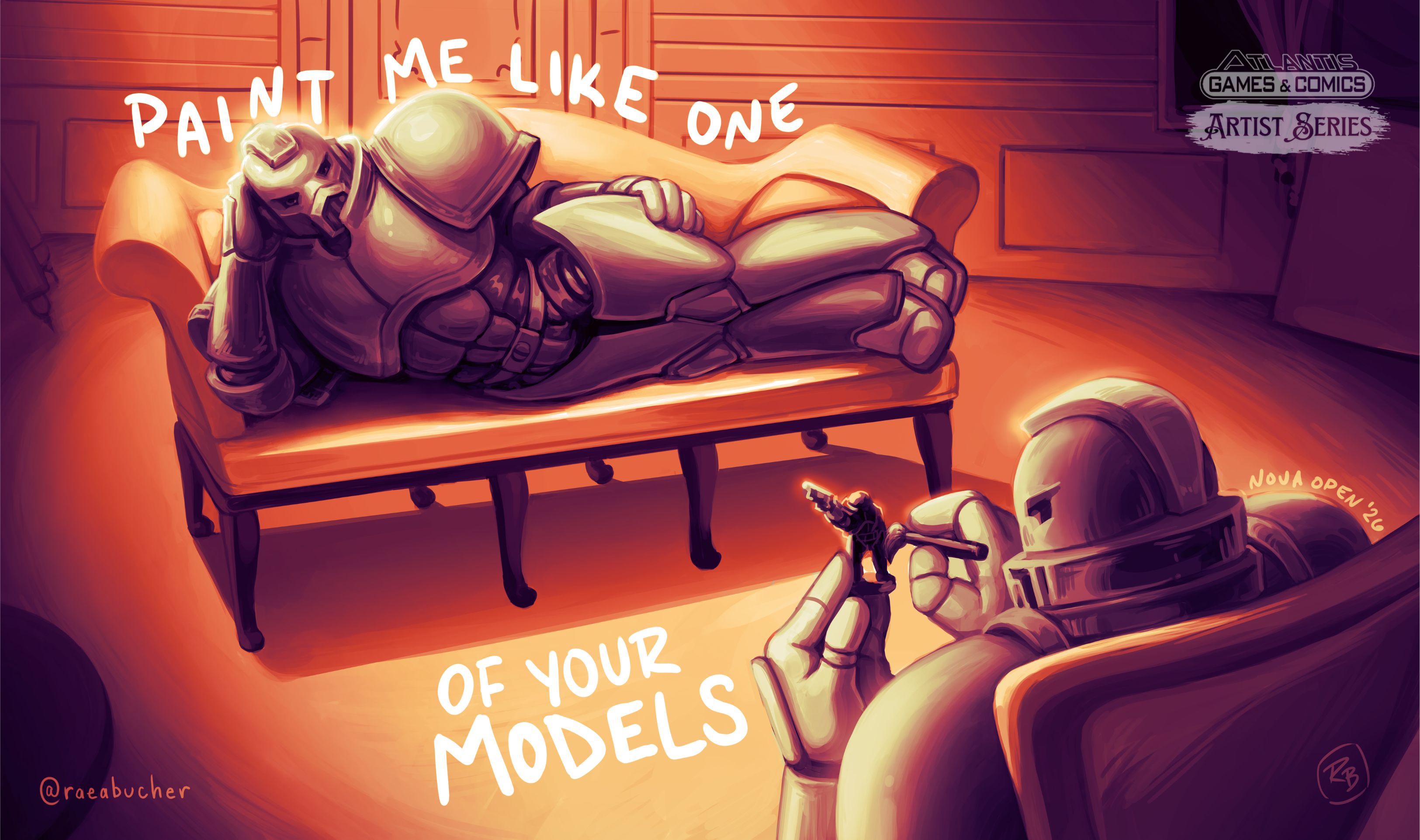 Atlantis Swag: 2026 Paint Me Like One Of Your Models Playmat (Nova Open 2026)