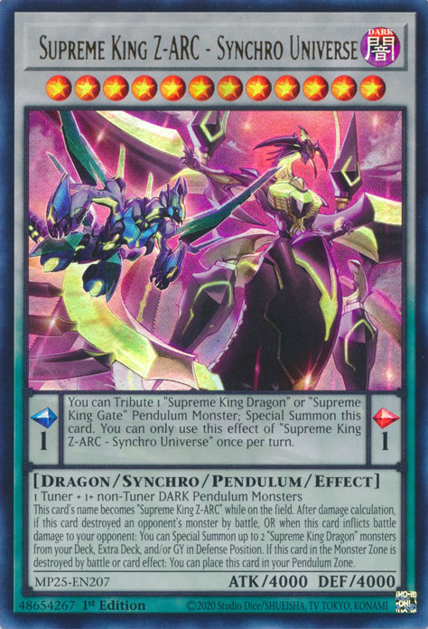Supreme King Z-ARC - Synchro Universe (MP25-EN207)