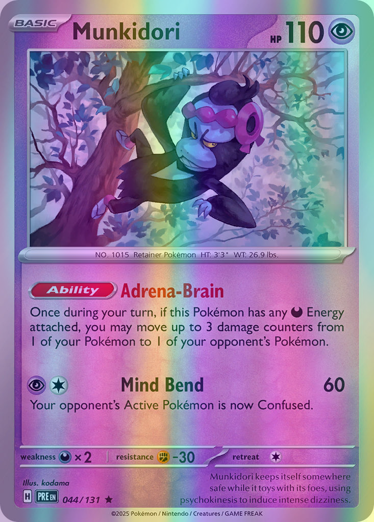 Munkidori - 044/131 (PRE) Rare - Near Mint Reverse Holofoil