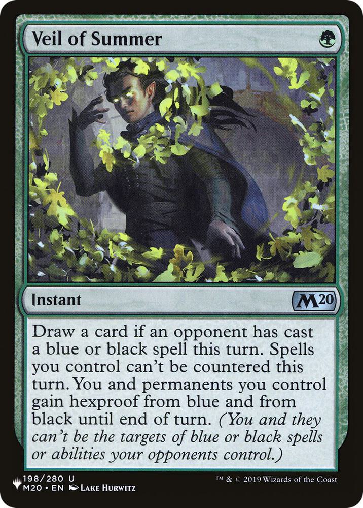 Veil of Summer (M20-U) Moderate Play