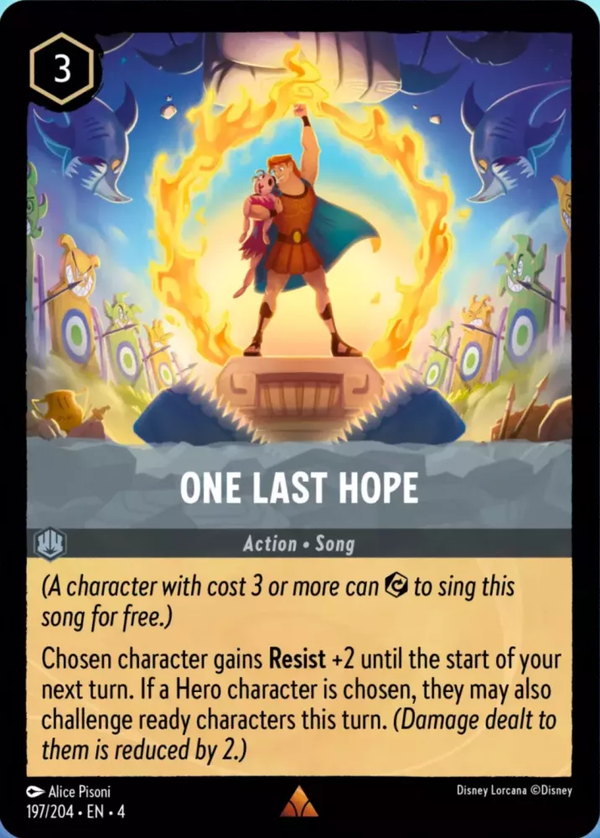 One Last Hope (Ursula's Return 197/204) Rare - Near Mint