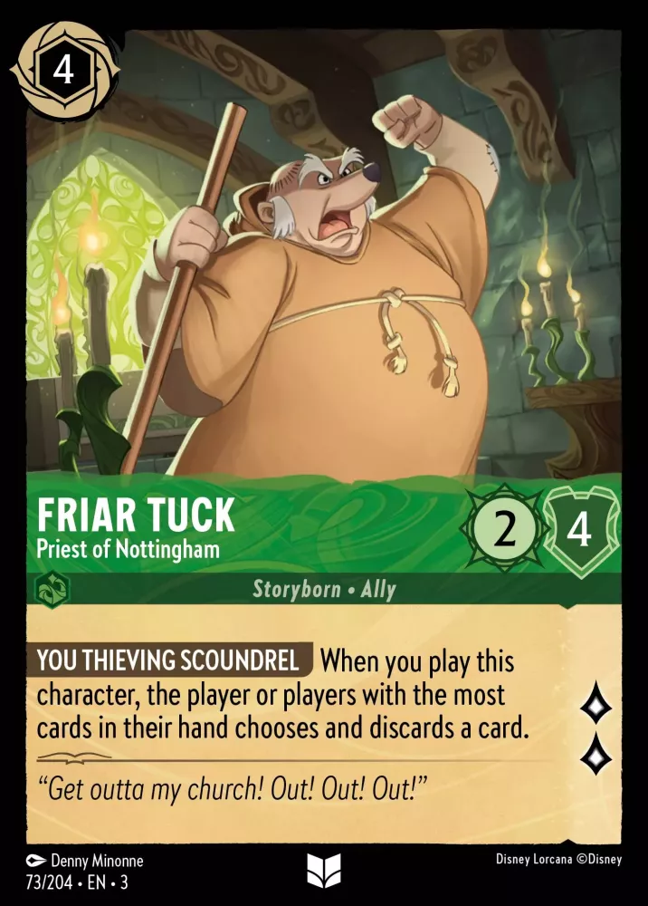 Friar Tuck - Priest of Nottingham (Into the Inklands 073/204) Uncommon - Near Mint