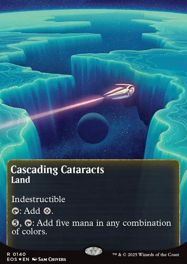 Cascading Cataracts [ #0140 Galaxy Foil Poster Stellar Sights ] (EOS-R)