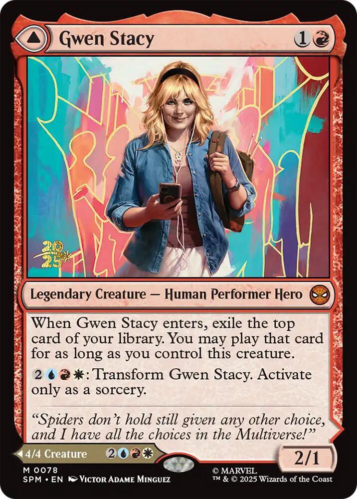 Gwen Stacy // Ghost-Spider [ #0078 ] (SPM-M) Prerelease Near Mint