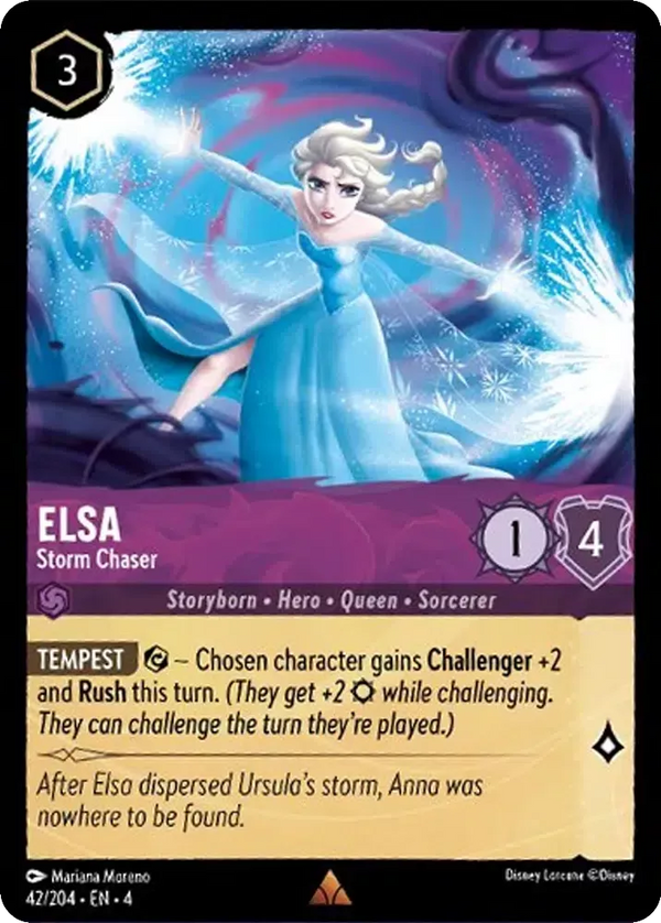 Elsa - Storm Chaser (Ursula's Return 042/204) Rare - Near Mint