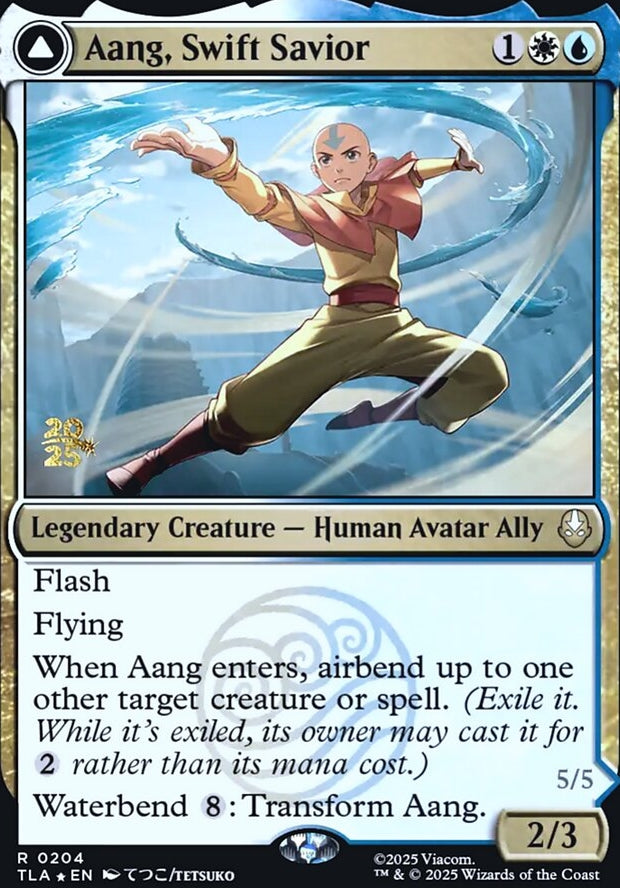 Aang, Swift Savior // Aang and La, Ocean's Fury [ #0204 ] (TLA-R)
