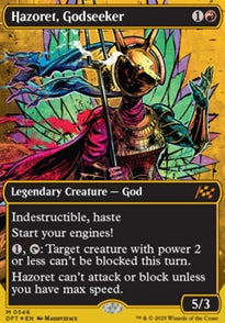 Hazoret, Godseeker [ #0546 Borderless Graffiti Giants First Place Foil ] (DFT-M)