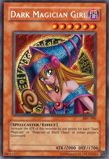 Dark Magician Girl (MFC-000) Secret Rare- Unlimited Heavy Play