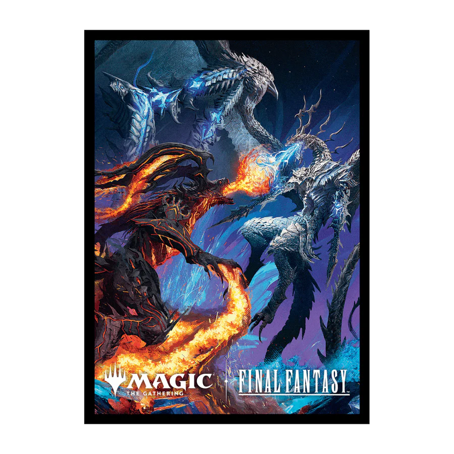 Ultra-PRO: Standard Deck Protector Sleeves - MTG: Final Fantasy: Ifrit & Bahamut (100ct)