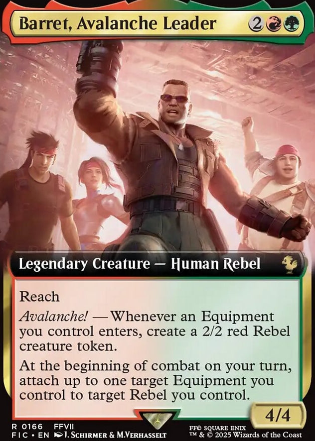 Barret, Avalanche Leader [ #0166 Extended Art ] (FIC-R)