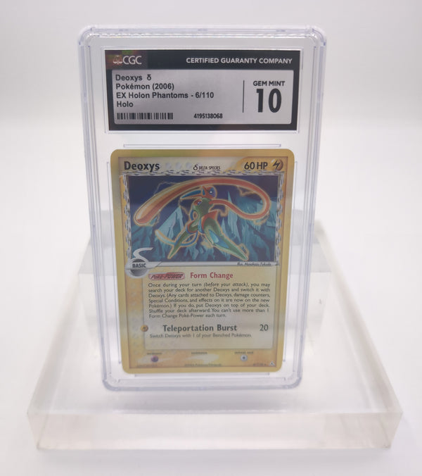 Deoxys (Delta Species - Speed Forme) 6/110 (DS) Holo Rare) - Near Mint Holofoil (Graded - CGC 10)