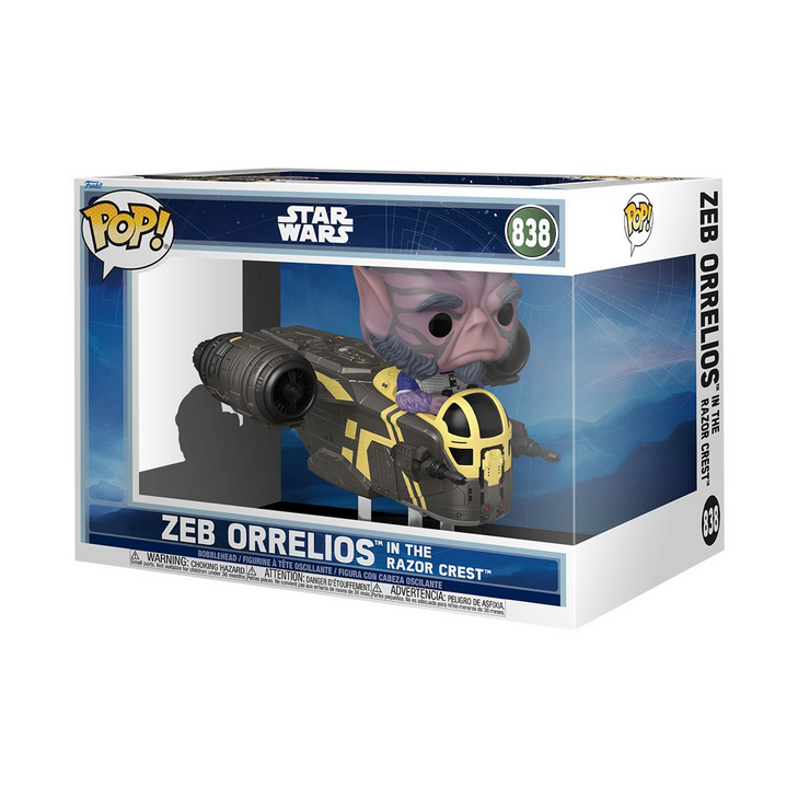 POP Figure Rides: Star Wars The Mandalorian and Grogu #0838 - Zeb Orrelios in The Razor Crest