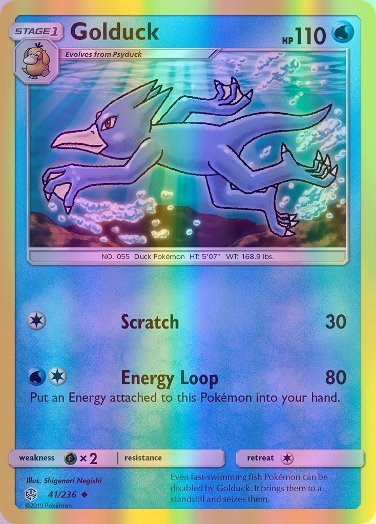 Golduck - 041/236 (CEC) Uncommon - Near Mint Reverse Holofoil