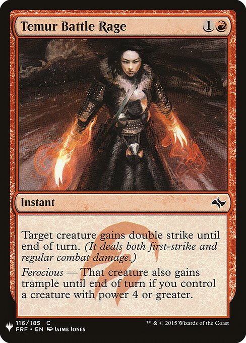Temur Battle Rage [Mystery Booster #1081] (FRF-C)