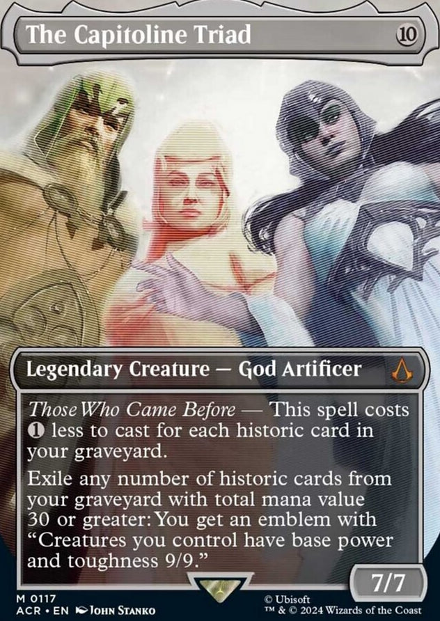 The Capitoline Triad [#0117 Borderless] (ACR-M-FOIL)
