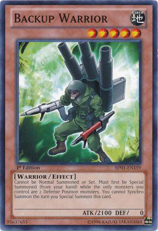 Backup Warrior (BP01-EN159) Common - Near Mint 1st Edition