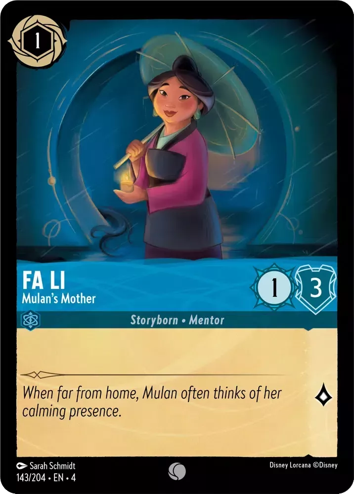 Fa Li - Mulan's Mother (Ursula's Return 143/204) Common - Near Mint