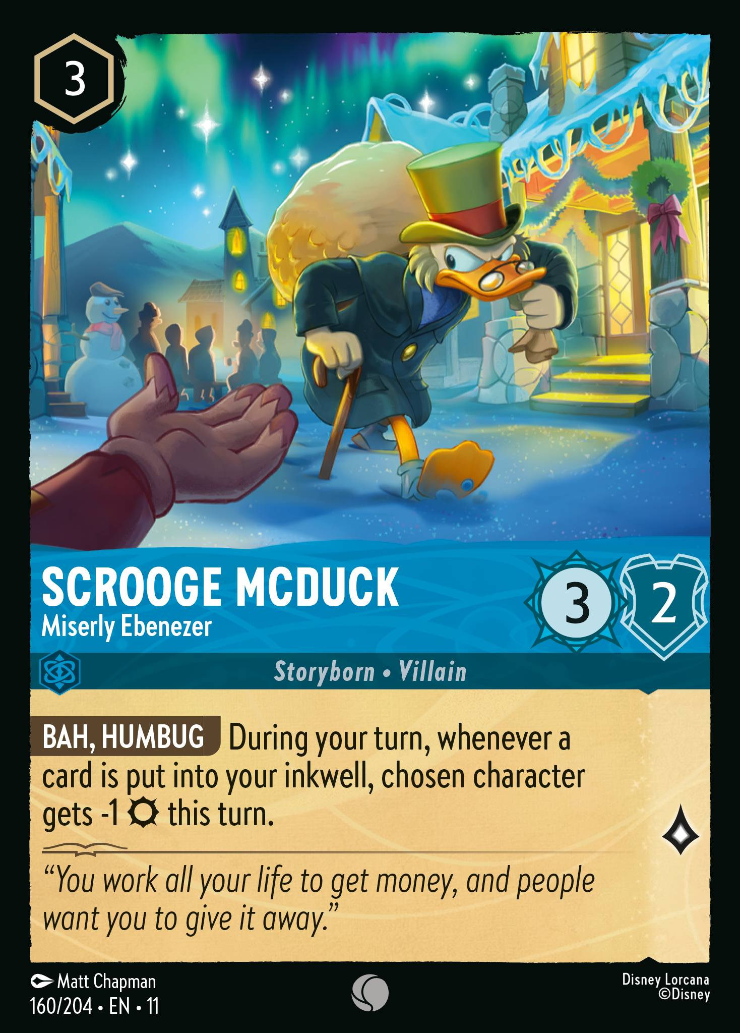 Scrooge McDuck - Miserly Ebenezer (160/204 - Winterspell)  Common