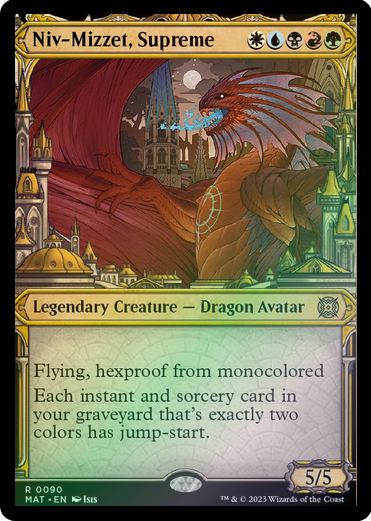 Niv-Mizzet, Supreme [#0090 Showcase] (MAT-R-FOIL)