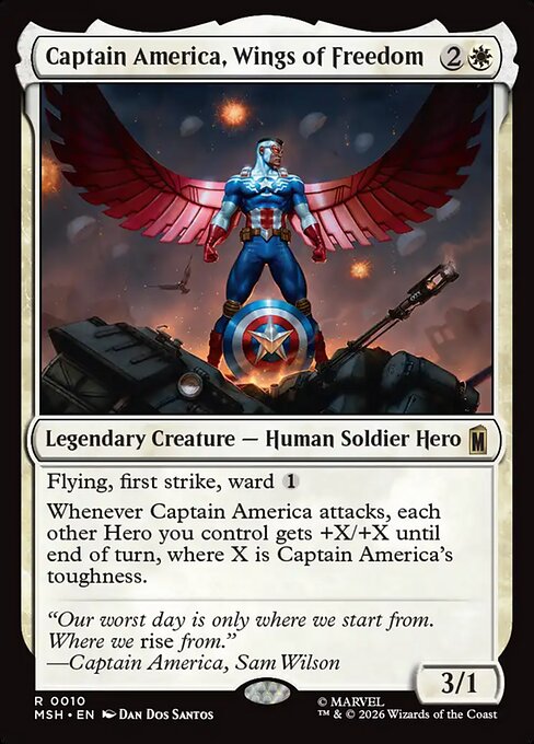 Captain America, Wings of Freedom [ #0010 ] (MSH-R)