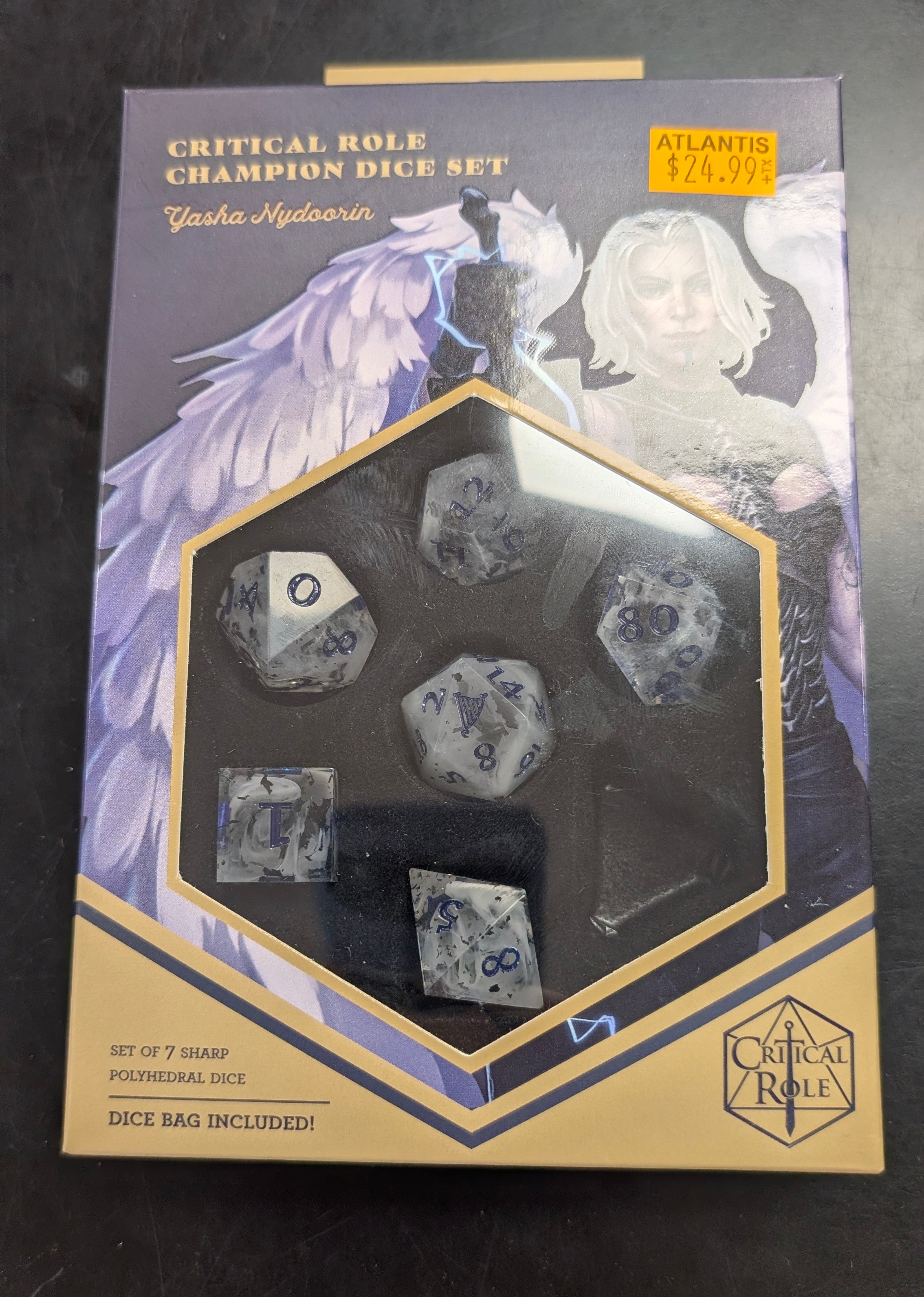 Critical Role: Champion Dice Set - Yasha Nydoorin (NOT COMPLETE - MISSING D4)