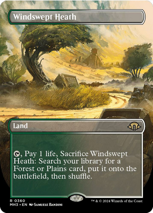 Windswept Heath [#0360 Borderless] (MH3-R-FOIL) Light Play