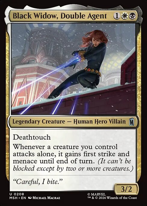 Black Widow, Double Agent [ #0208 ] (MSH-U)