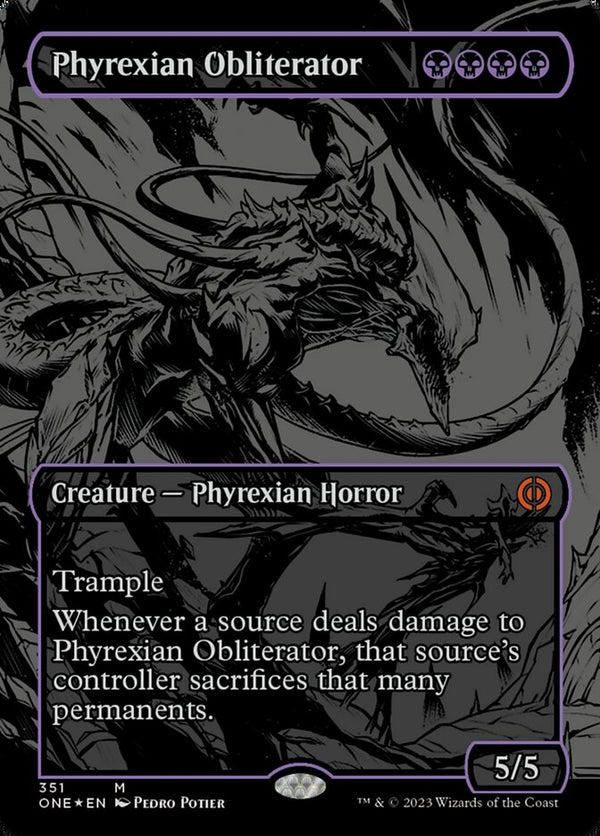 Phyrexian Obliterator [#351 Oilslick FOIL] (ONE-M)