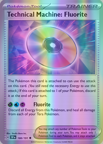 Technical Machine: Fluorite - 188/191 (SSP) Uncommon - Near Mint Reverse Holofoil