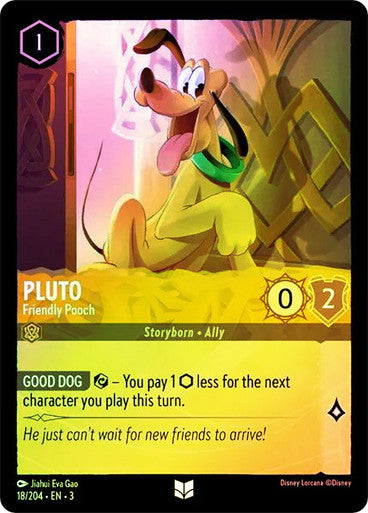 Pluto - Friendly Pooch (Into the Inklands 018/204) Uncommon - Near Mint Cold Foil