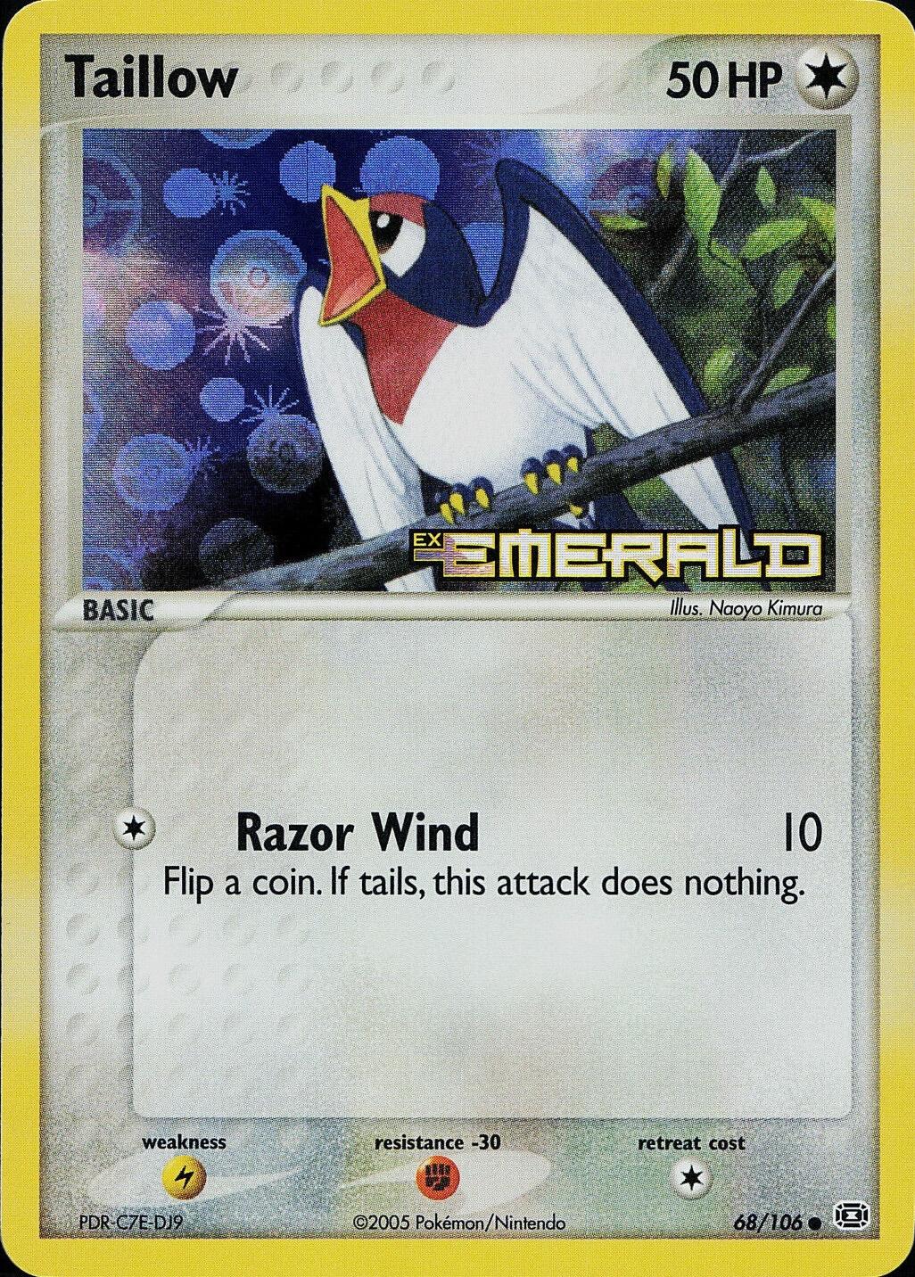 Taillow - 68/106 (EM) - Light Play Reverse Holofoil
