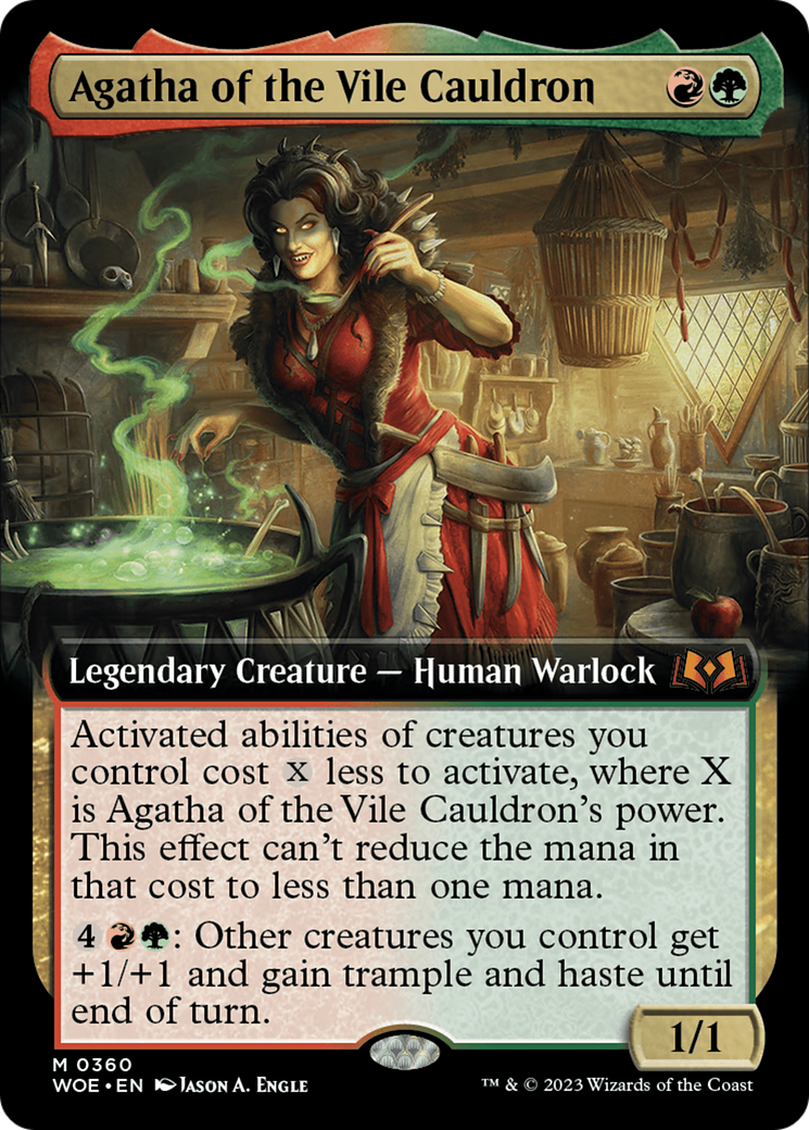 Agatha of the Vile Cauldron [#0360 Extended Art] (WOE-M-FOIL)