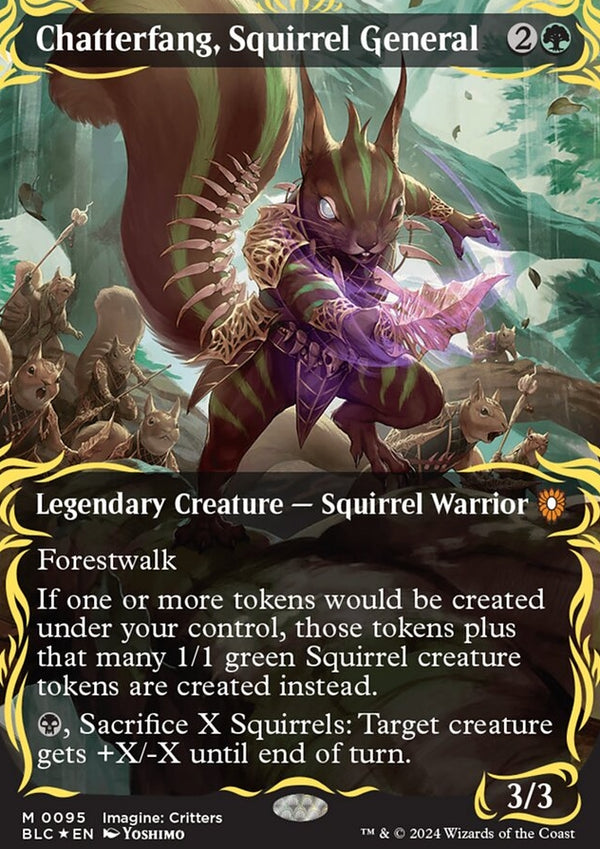 Chatterfang, Squirrel General [#0095 Raised Foil] (BLC-M)