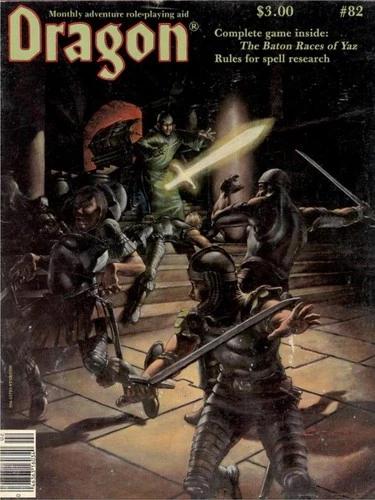 Dragon Magazine #82 (USED) "Baton Races of Yaz" game.