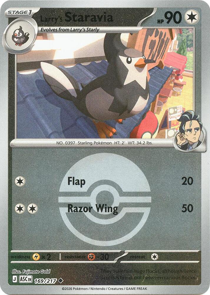 Larry's Staravia (Poke Ball) - 169/217 (ASC) Uncommon