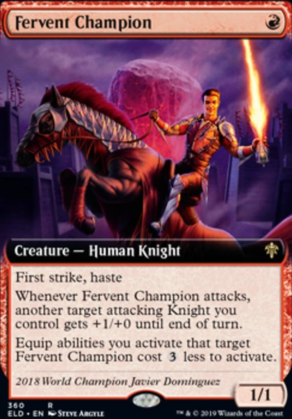 Fervent Champion [#360 Extended Art] (ELD-R)