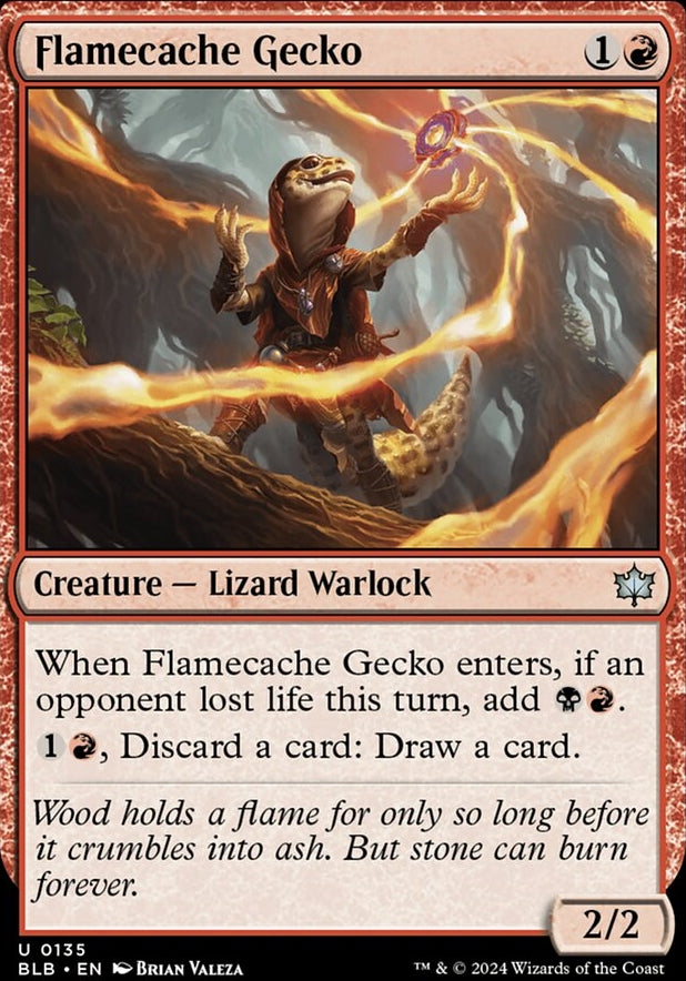 Flamecache Gecko [#0135] (BLB-U-FOIL)