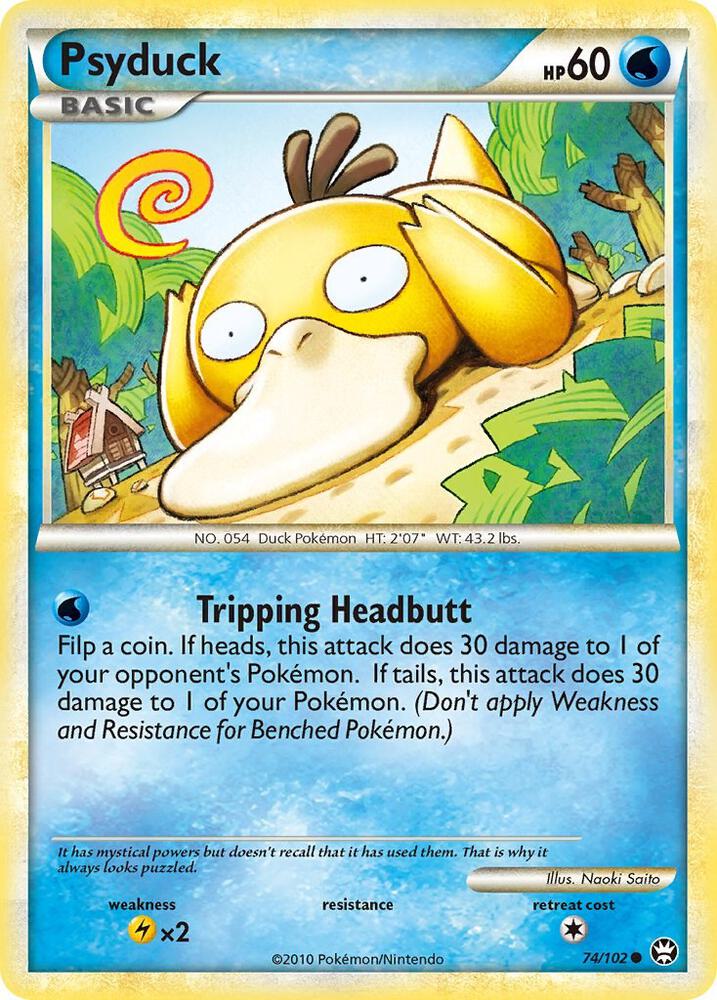 Psyduck - 74/102 (TM) Common - Heavy Play